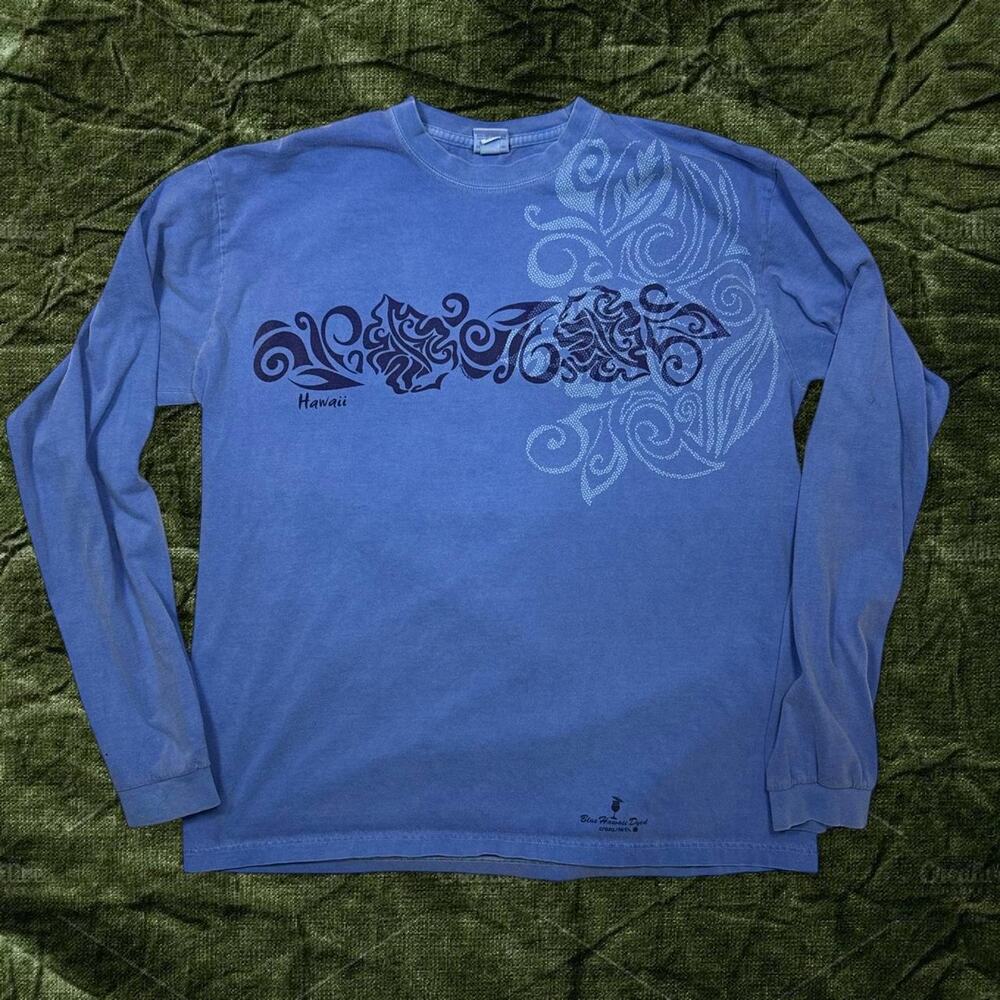 Vintage blue long sleeve shirt